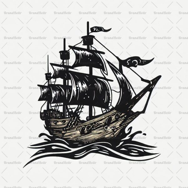 Antikes Piratenschiff